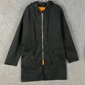 En Noir Jacket Men's Medium Long NWT Hooded 100% Cotton Embroidered M